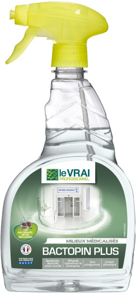 Detergent Desinfectant Bactopin Plus Le Vrai - 750 Ml Entretien des sols protégés