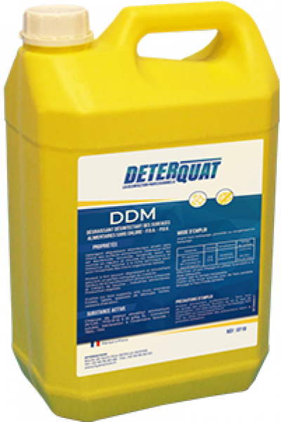Deterquat Ddm Degraissant Desinfectant Alimentaire Pour Surface / 5L Centrale de nettoyage et de désinfection