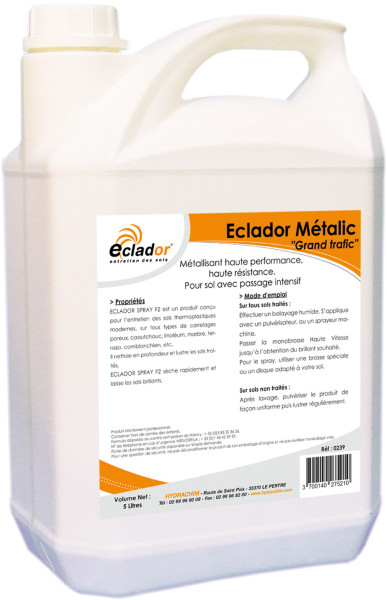 Eclador Metalic - Emulsion Metallisee Grand Trafic - Le Bidon De 5 Litres Entretien des sols protégés