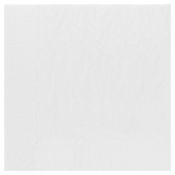 Serviettes blanche ouate 30x30 2 feuilles - Carton de 3200 Vaisselle jetable