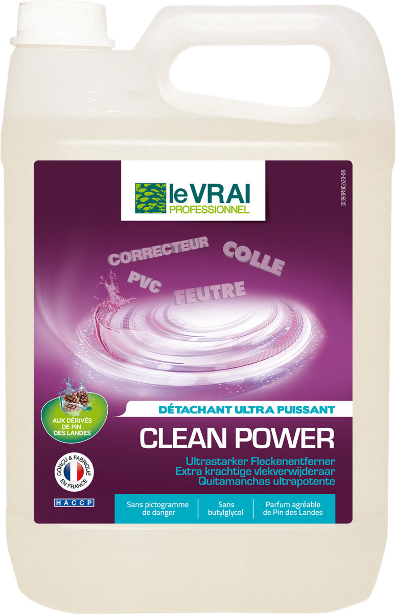 Le Vrai Clean Power - Detachant Ultra Puissant - 5 Litres