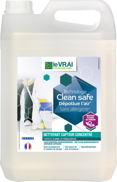 CLEAN SAFE NETTOYANT CAPTEUR CONCENTRE 5L Entretien des sols protégés