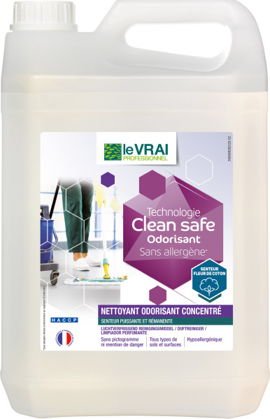 CLEAN SAFE NETTOYANT ODORISANT CONCENTRE 5L Hygiène générale