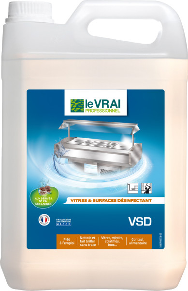 Le Vrai Vsd Nettoyant Multisurfaces Desinfectant/ Bidon 5L Hygiène générale