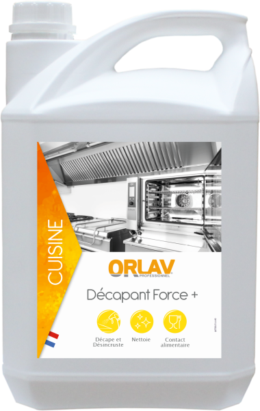 Orlav Decapant Force+ Four Grill Friteuse / Spray 750Ml Hygiène en restauration