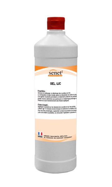 Gel Wc 1 litre Senet Nettoyant Detartrant Sanitaire Entretien des sanitaires