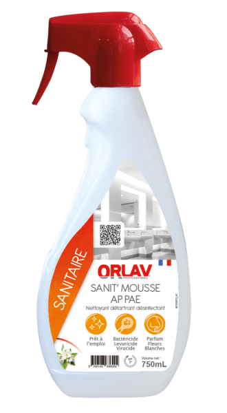 SANIT’ MOUSSE AP PAE | Nettoyant détartrant désinfectant sanitaires prêt à l’emploi Entretien des sanitaires