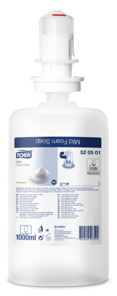 TORK SAVON MOUSSE DOUX S4 - CARTON 6*1L Hygiène des sanitaires
