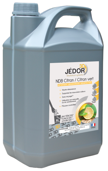 Jedor 3D Detergent -Le Bidon De 5 Litres Parfum Au Choix( Floral,Pamplemousse,Citron Vert,Ambiance) Entretien des sols protégés