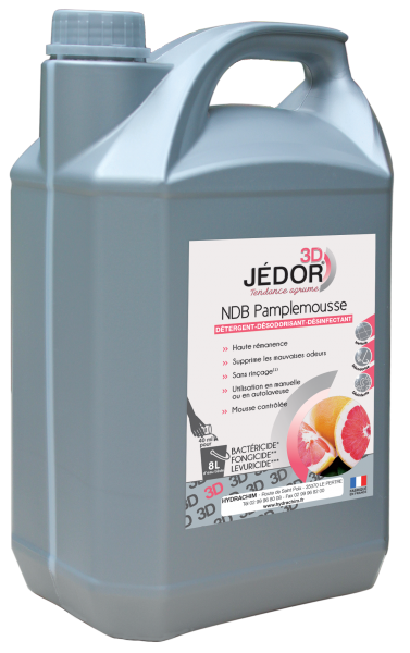 Jedor 3D Detergent -Le Bidon De 5 Litres Parfum Au Choix( Floral,Pamplemousse,Citron Vert,Ambiance) Hygiène des sols