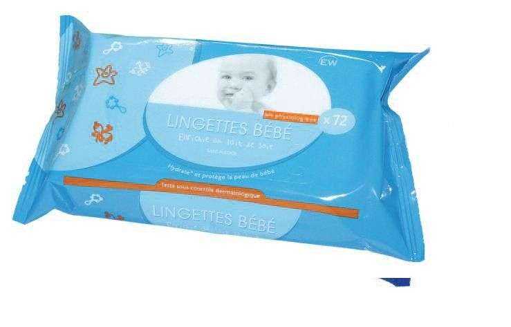 Lingette Nettoyante Pour Bebe Le Sachet De 72