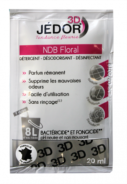 Jedor 3D Detergent 250 Dosettes De 20Ml - Parfum Au Choix Entretien des sols non protégés