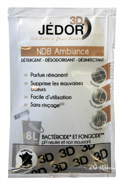 Jedor 3D Detergent 250 Dosettes De 20Ml - Parfum Au Choix Entretien des sols non protégés