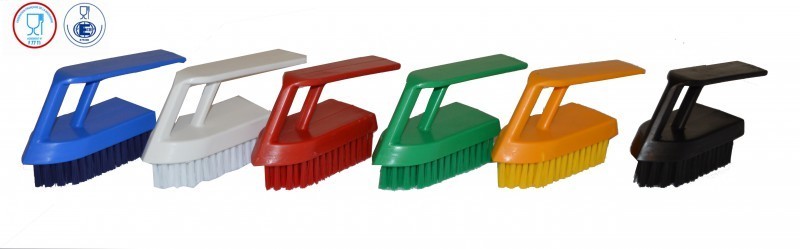 6 Brosses à Ongles Avec Manche Plastique - Poils Mi-durs, Pour Manucure, Pédicure, Nettoyage Des Mains/pieds