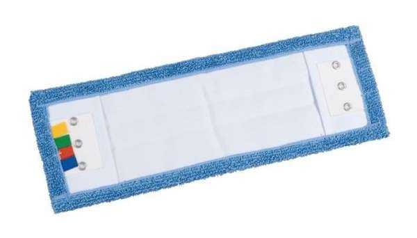 Frange Microfibre Bleue  50 Cm Microfibres Bleue ,Poches + Languettes Lavette & Microfibre