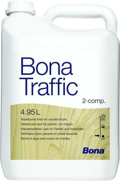 Vitrificateur Bona Traffic Satine Le Bidon De 4.95Litres Entretien des parquets