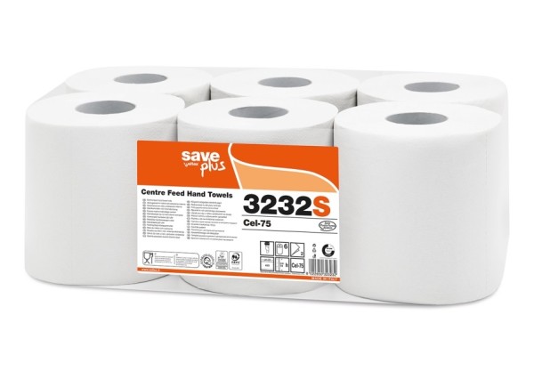 Bobine A Devidage Centrale 450Fts Ecolabel Les 6 Rouleaux Séche-mains et Essuie-mains