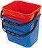 Seau Polyethylene Capacite 12 L Rouge Chariot de ménage