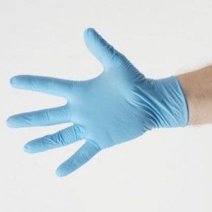 Boite De 100 Gants D'examen Nitrile Bleu Gants