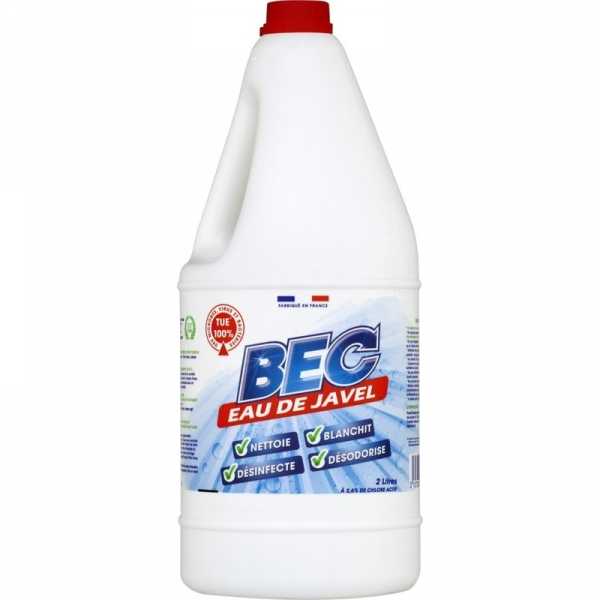 Javel 2.6% - 09°Chl - Bidon De 2 Litres Hygiène générale