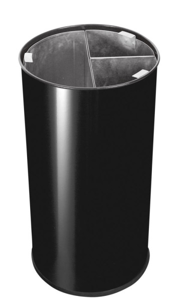 COLLECTEUR 60L NOIR 3 BACS Poubelle intérieure