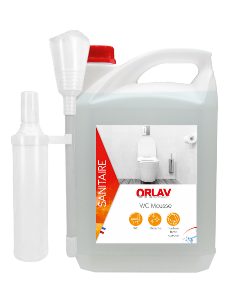 Orlav Wc Mousse  - Carton De 2 X 5 Litres Avec 1 Vadrouille Entretien des sanitaires