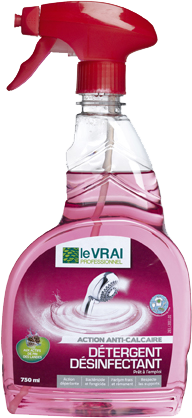 Detergent Desinfectant Sanitaire 5 En 1 Le Vrai Le Spray De 750Ml Entretien des sanitaires