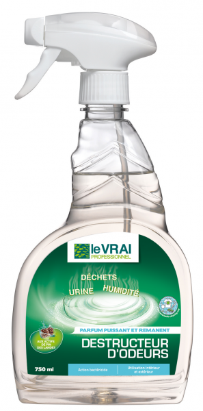 Le Vrai - Destructeur D'odeurs - 750 Ml Hygiène des sanitaires