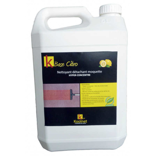 NETTOYANT DETACHANT MOQUETTE CITRON 5L Hygiène des sols