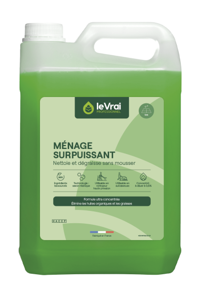 Le Vrai - Menage Surpuissant Concentre - 5 Litres Entretien sols et surfaces