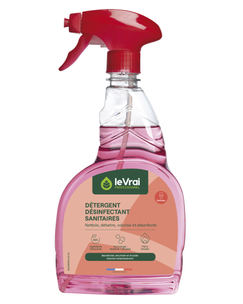 Detergent Desinfectant Sanitaire 5 En 1 Le Vrai Le Spray De 750Ml Le VRAI