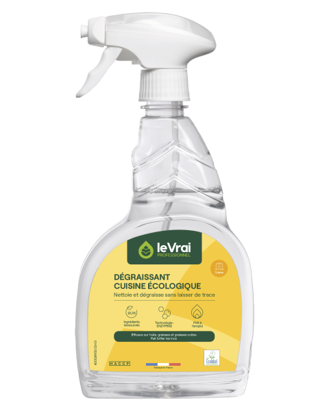Le vrai professionnel dégraissant cuisine écologique Pulve 750Ml Entretien sols et surfaces