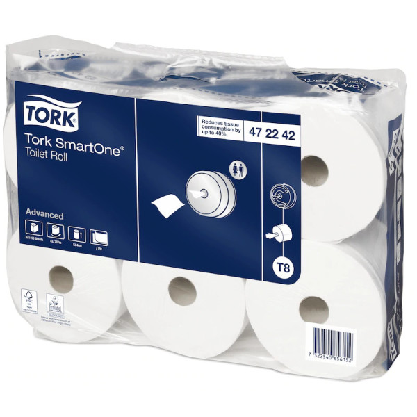 Lot De 6 Rouleaux De Papier Toilette Smartone T8 Accueil