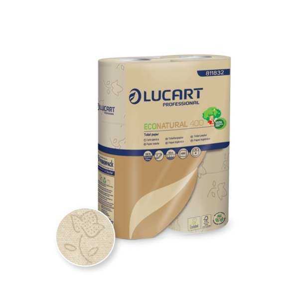 Papier Toilette Econatural Petits Rouleaux 400 Formats - LOT DE 30 ROULEAUX Essuyage et jetable
