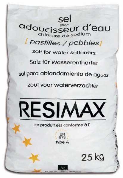 PASTILLES DE SEL POUR ADOUCISSEURS D'EAU 25KG