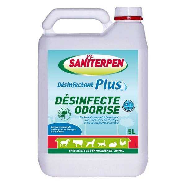 Saniterpen Desinfectant Plus - Bidon De 5 Litres Désinfection
