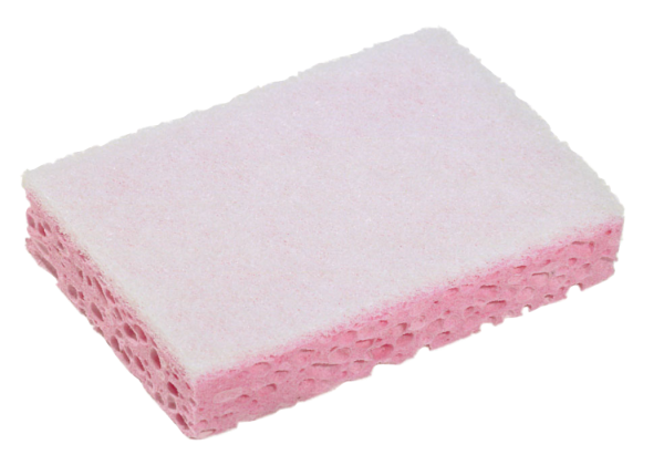 Tampon Rose Sur Eponge Blanc Sponrex 31 - Lot De 10 Entretien des sanitaires