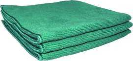 Lot De 5 Chiffons Microfibre Vert 38X38Cm