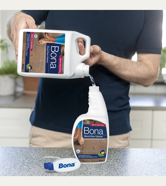 BONA NETTOYANT POUR PARQUETS  Bidon recharge de 4L - Prêt à l'emploi Hygiène des sols